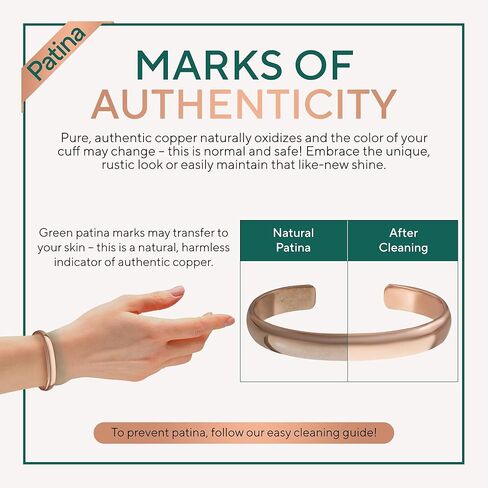 TheraCopper Copper Bracelet for Men & Women — 100% Pure Copper Bracelets — Raw, Solid & Uncoated Authentic Handmade Tibetan Bracelet Cuff Bangles (Plain & Prism Design) in Kuwait