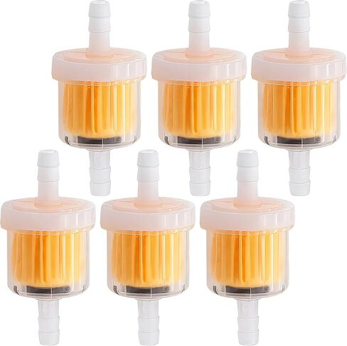6PCS 1/4 Inch Gas Inline Fuel Filters, with magnet, Universal for Stratton Small Engine, Kohler, Kawasaki, Birggs, John Deere, Gasoline Generator Lawn Mower Motorcycle in Kuwait