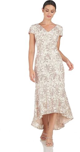 JS Collections Womens Bailey V-Neck High Low DressDress in Saudi Arabia