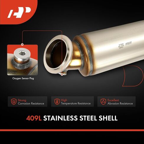 A-Premium Front Catalytic Converter with Gasket Kit Direct-Fit Compatible with Chevrolet Silverado 1500 & GMC Sierra 1500, 2019 2020 2021 2022 2023, 2.7L, E.P.A. Compliant in Saudi Arabia