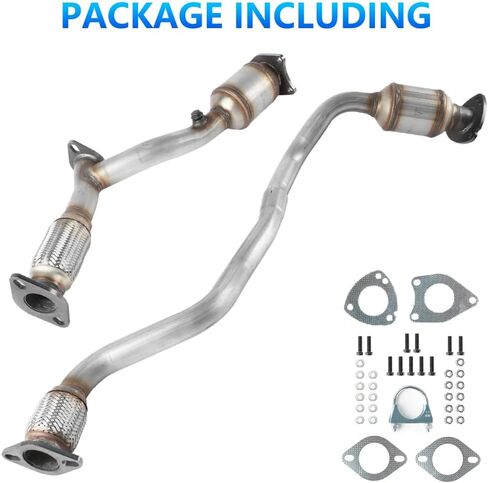 طقم محول حفاز أمامي وخلفي متوافق مع Pontiac G6/Chevrolet Malibu 2005-2006 3.5L، Replece# 41-618 41-619 (متوافق مع EPA) in Kuwait