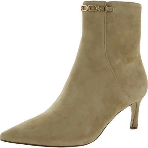 Naturalizer Womens Frida Suede Pointed Toe Ankle Boots Beige 8.5 Narrow (AA,N) in Saudi Arabia