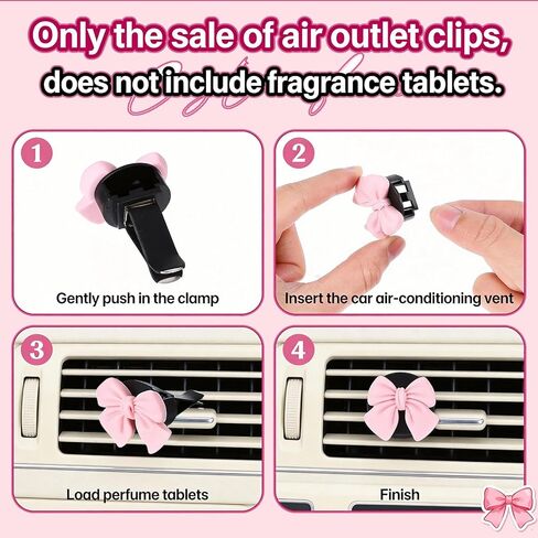 11pcs Pink Car Accessories Set, Air Vent Clips Car Accessories with 2pcs Car Cup Holder Coaster and 1 Storage Bag, Cute Car Decor for Women Girl in Kuwait