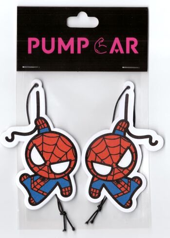 PumpCar 2 pieces spidey double-sided hanging cartoon cherry-scented funny car air freshener Cool spider hanging for rearview mirror Interior Accessories Gifts in Kuwait