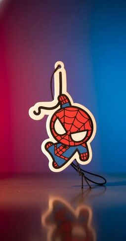 PumpCar 2 pieces spidey double-sided hanging cartoon cherry-scented funny car air freshener Cool spider hanging for rearview mirror Interior Accessories Gifts in Kuwait