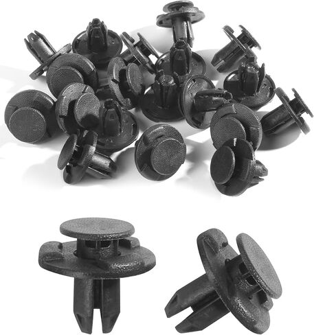 30PCS Bumper Clips,Car Accessories 8mm Hole Fender Liner Clips,Front Bumper & Radiator Support Retainer Clips Plastic Push Fender Liner Clip,Suitable for FX35 FX45 FX50 M35 Replace 11296-AG000 in Kuwait