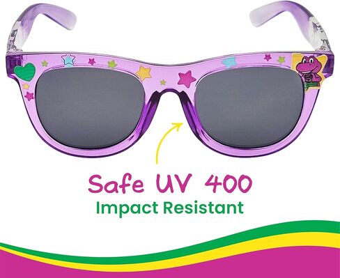 ARKAID Official Barney Sunglasses for Kids | Purple Dinosaur Shades for Fans | Safe UV 400 | One Size Fits Most Kids in Kuwait