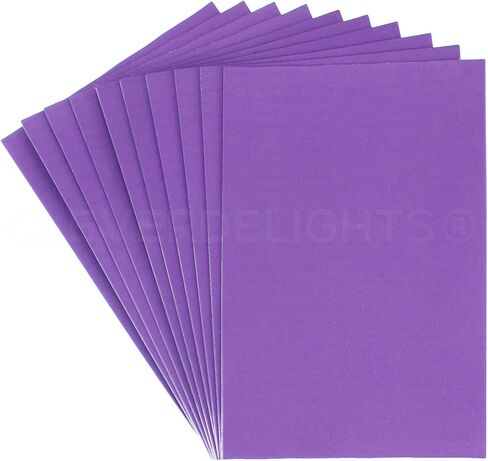 CleverDelights 8" x 12" Lavender Foam Sheets - 10 Pack - Large Self Adhesive Craft Sheets in Saudi Arabia