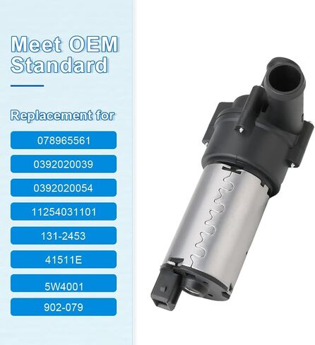 استبدال مضخة مياه المحرك المساعد JDMON لسيارة Audi A6 Allroad Quattro S4 2000-2002، TT Quattro 2000-2006، VW Golf Jetta 2002-2005 استبدال مضخة التبريد لـ 078965561 0392020039 0392020054 in Saudi Arabia