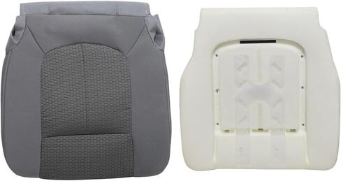 FZJDSD Steel Gray Driver Side Bottom Cloth Replacement Seat Cover & Seat Foam Cushion Compatible with Ford F250 F350 F450 F550 XLT 2011 2012 2013 2014 2015 2016 in Saudi Arabia