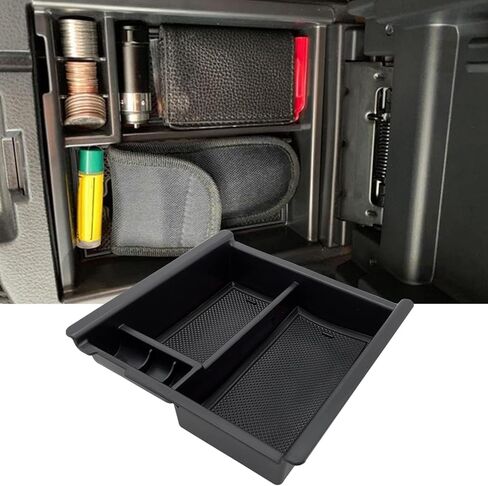 JOJOMARK Compatible with Toyota Tacoma Accessories Center Console Tray Organizer Armrest Box Secondary Storage Fits for Tacoma 2023 2022 2021 2020 2019 2018 2017 2016 (Black) in Saudi Arabia