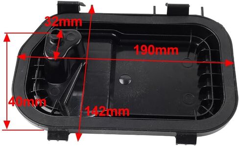 SIKUAI 4F0941158 Light Protective Caps Headlight Cover Exterior Accessories 1Pc For Audi A6 / S6 / RS6 C6 05-2011 ABS Right in Kuwait