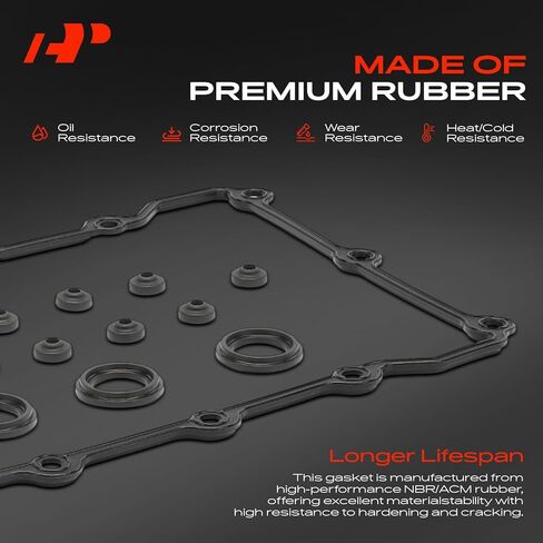 A-Premium Engine Valve Cover Gasket Set Compatible with BMW E36 Series 318i 1991-1995, 318i 1996-1999, 318is 1991-1999, 318ti 1995-1999, Z3 1996-1998 in Saudi Arabia