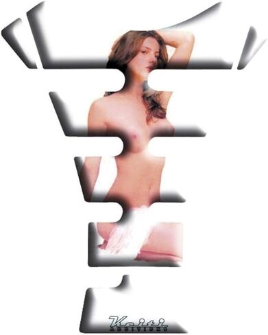 Keiti Motorcycle Tank Pad Clear Background Beauty Lady KT5100 in Kuwait