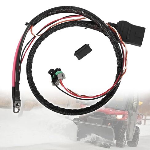 42015 كابل بطارية 4 دبابيس جانب محراث متوافق مع شفرة مستقيمة على شكل حرف V من Fisher Western Snowex، محاريث قابلة للتوسيع، استبدال 412421 in Saudi Arabia