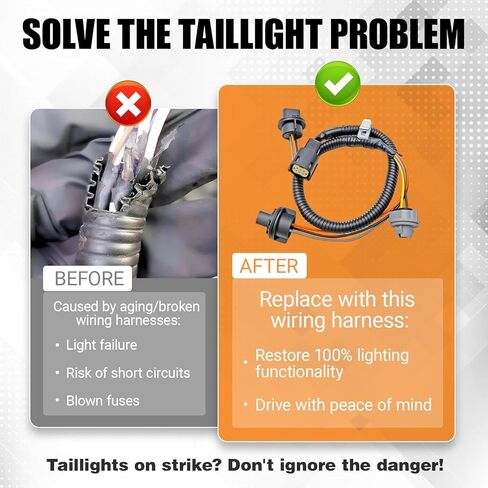 23126521 Tail Lamp Wiring Harness Compatible with Chevy Colorado 2015-2022 GMC Canyon 2015-2022, Tail Light Wiring Harness Replacement for 23126521 in Kuwait