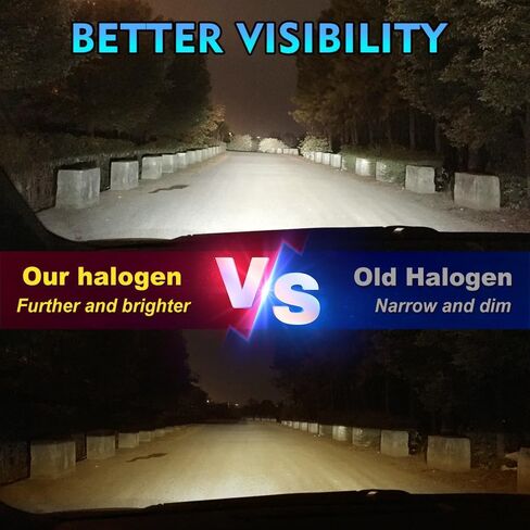 Halogen Headlight Bulbs Fit for Toyota Highlander 2014-2019,9005 High Beam H11 Low Beam H11 Fog Lights,100W Head Lighting 300% Brightness 6000K,Pack of 6 (For Toyota Highlander 2014-2019) in Kuwait