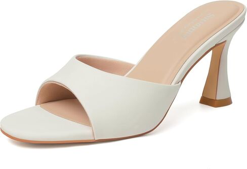 Susanny Mule Black Heels for Women Pointed Open Toe Summer Sandals Stiletto Dress Backless Mules Shoes in Kuwait