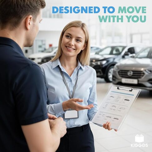 Clear Acrylic Transparent Clipboard 12.5" x 9" Durable Plastic Clipboards with Low Profile Metal Clip Board Holds 100 Sheets for Classroom Office Teachers Students & Home Kids in Kuwait