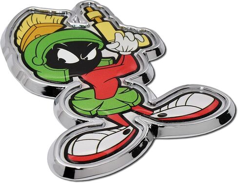 Elektroplate Looney Tunes Marvin The Martian All Metal Emblem for Cars, Trucks, and All Auto | Universal Fit at 3.2" x 2.4" | Weatherproof in Saudi Arabia