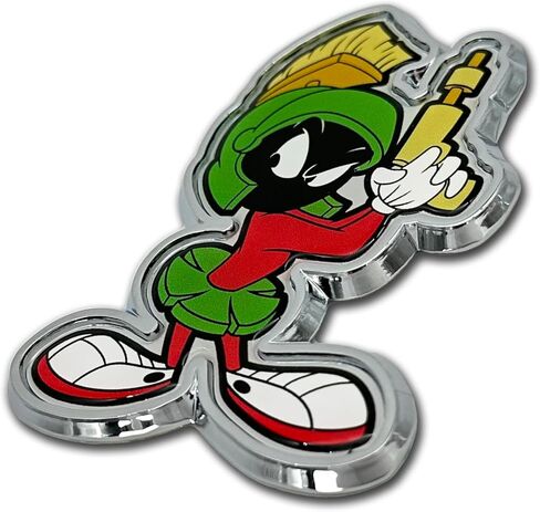 Elektroplate Looney Tunes Marvin The Martian All Metal Emblem for Cars, Trucks, and All Auto | Universal Fit at 3.2" x 2.4" | Weatherproof in Saudi Arabia