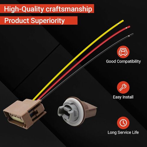 مقبس إشارة الانعطاف وموصل الضفيرة YF1Z13411CA متوافق مع Ford Lincoln Mercury 2003-2019 يستبدل 2U5Z13411SA in Kuwait