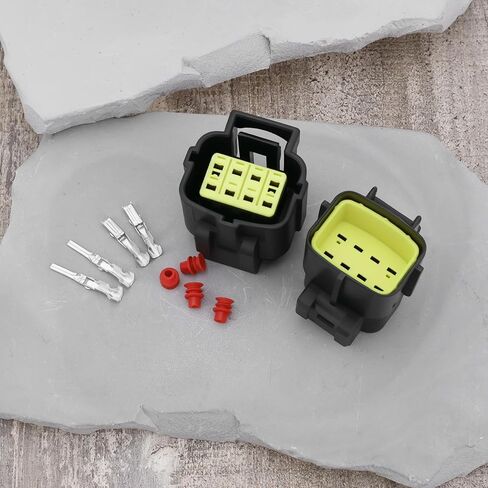 The Lord of the Tools 2 Sets of 8 Pin Waterproof Electrical Connector Plug Kit 1.8MM AWG Connector Terminal Set for Motorcycle Scooter Car Truck Quad ATV UTV in Saudi Arabia