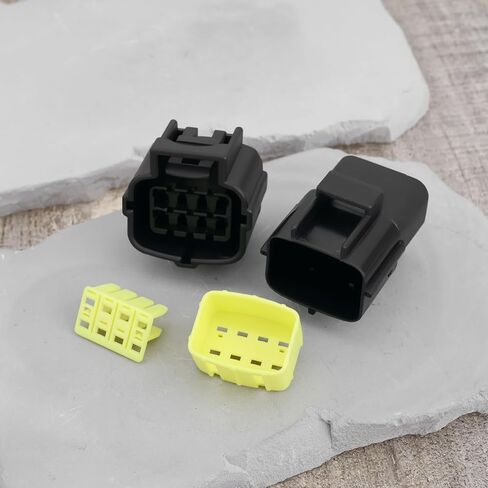 The Lord of the Tools 2 Sets of 8 Pin Waterproof Electrical Connector Plug Kit 1.8MM AWG Connector Terminal Set for Motorcycle Scooter Car Truck Quad ATV UTV in Saudi Arabia