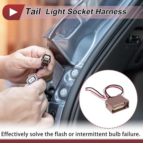 1 Set Tail Light Socket Wiring for Polaris ATV Sportsman 500 EFI 2008-2011 No.4011101 Lamp Bulb Pigtail Connector Harness in Saudi Arabia