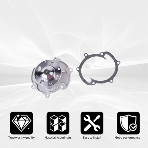 AW5103 Water Pump Kit with Gasket Compatible with Buick Cadillac Chevrolet GMC Pontiac Saab Saturn Suzuki 2.8L 3.0L 3.6L V6 engine Replacement in Saudi Arabia