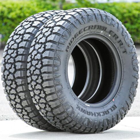 Blackhawk Ridgecrawler R/T All-Terrain Mud Off-Road Light Truck Radial Tire-LT285/70R17 285/70/17 285/70-17 126/123Q Load Range E LRE 10-Ply BSW Black Side Wall in Saudi Arabia