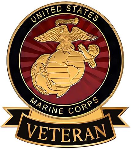 قبعة بيسبول لقوات مشاة البحرية الأمريكية مع دبابيس ملصقات لقوات مشاة البحرية، هدايا للعضو العسكري الأمريكي، طقم قبعة باللون الأسود in Kuwait