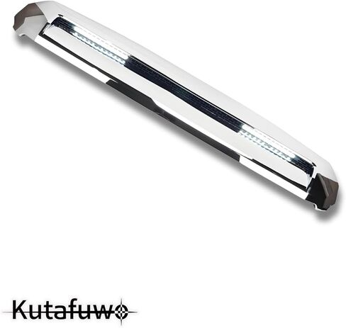 Front Upper Grille Hood Scoop Chrome w/led Lights Compatible with Toyota Tundra 2014-2021,Replacement Front Engine Heat Dissipation Mesh Grille Silver in Kuwait