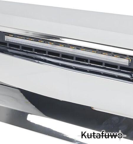 Front Upper Grille Hood Scoop Chrome w/led Lights Compatible with Toyota Tundra 2014-2021,Replacement Front Engine Heat Dissipation Mesh Grille Silver in Kuwait