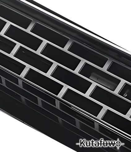 Front Upper Grille Hood Scoop Chrome w/led Lights Compatible with Toyota Tundra 2014-2021,Replacement Front Engine Heat Dissipation Mesh Grille Silver in Kuwait