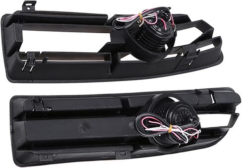 Shkalacar Fog Light LED Front Bumper Grille DRL Lamp Part Compatible with VW Jetta Bora Mk4 99-04, Fog Light LED Front Bumper Grille DRL Lamp Part Replacement in Saudi Arabia
