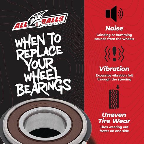 All Balls Racing Wheel Bearing Kit 25-1713 Compatible with/Replacement for John Deere E-Gator Electric Turf, Gator 4x2 Trail Diesel, Gator 4x2 Worksite Diesel, Gator 6x4 Trail Diesel in Saudi Arabia
