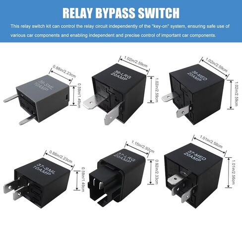 New Relay Bypass Switch & Diagnostic Tester - 9038 Tester Kit, Scan Tool, Fuel Pump Relay Bypass Master, Replaces 9036/9037, Compatible for Domestic G*M, for BMW, for Audi, for Chrysler (6-Pack) in Kuwait