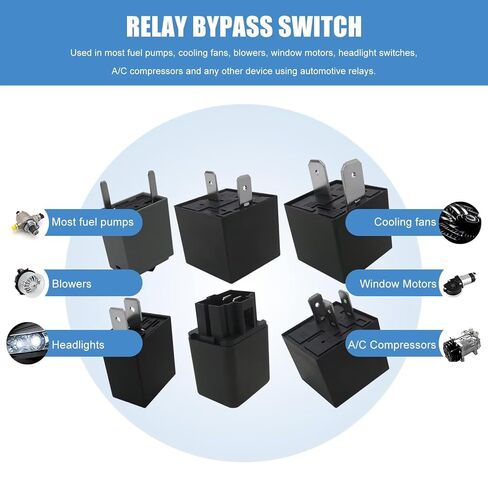 New Relay Bypass Switch & Diagnostic Tester - 9038 Tester Kit, Scan Tool, Fuel Pump Relay Bypass Master, Replaces 9036/9037, Compatible for Domestic G*M, for BMW, for Audi, for Chrysler (6-Pack) in Kuwait