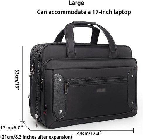 Business Men's Briefcase Women Handbags Laptop Bags 16 17 19 Inch Oxford Crossbody Travel Bag(17inch) in Kuwait