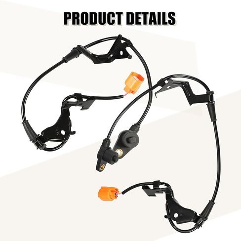 uxcell 2pcs No.57455S5D013/57450S5D013 ABS Wheel Speed Sensor Front Left Right for Honda Civic VII EP3 2001-2005 in Saudi Arabia