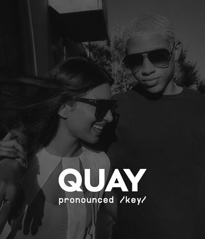 QUAY - نظارات شمسية It's My Way للرجال والنساء، عدسات مربعة مع حماية من الأشعة فوق البنفسجية in Kuwait