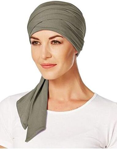 2PC Bundle: Manta Long Scarf by Christine Headwearand Belle of Hope 19 Page Q & A Guide (Brown Green) in Saudi Arabia