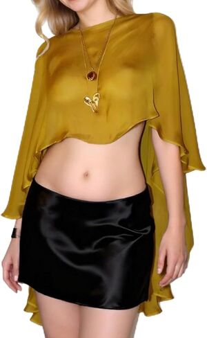 Women Sheer Mesh Chiffon Shawl Wraps Asymmetrical High Low Hem Shawl Cape Capelets Evening Dress Wedding Cover Up in Saudi Arabia