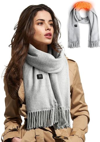 وشاح تسخين Eventek للرجال/النساء مع بطارية 5000 مللي أمبير في الساعة، 3 إعدادات لدرجة الحرارة سخان يعمل بالبطارية لفصل الشتاء in Kuwait