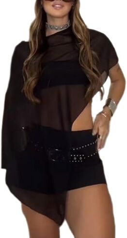 Women Sheer Mesh Chiffon Shawl Wraps Asymmetrical High Low Hem Shawl Cape Capelets Evening Dress Wedding Cover Up in Saudi Arabia