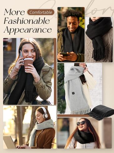 وشاح تسخين Eventek للرجال/النساء مع بطارية 5000 مللي أمبير في الساعة، 3 إعدادات لدرجة الحرارة سخان يعمل بالبطارية لفصل الشتاء in Kuwait