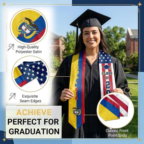 Graduation Stole 2026 Unisex Graduation Sash Class of 2026 Graduate Honor Stoles Gift 72" Long in Saudi Arabia