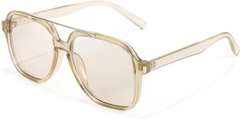 نظارات شمسية أفياتور للنساء نظارات شمسية كبيرة عصرية مع جسر مزدوج للسفر والقيادة in Kuwait