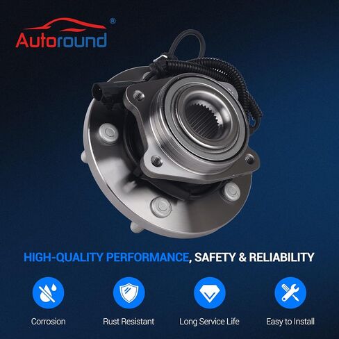 Autoround 515136 Front Wheel Bearing and Hub Assembly Fit for Chrysler Town Country 2008-2013, Dodge Grand Caravan 2008-2013, VW Routan 2009-2012, Set of 2 in Saudi Arabia
